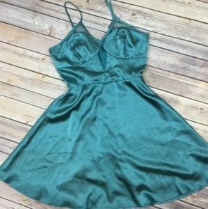 3 for $50 💙 Satin Blue 💙 Mesh Dress